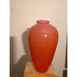 Glass Paste Vase 1930 Period By Schneider 